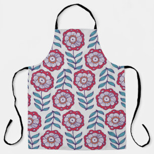 Floral seamless pattern, endless texture with flow apron