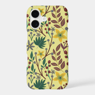 Floral seamless pattern flowers, leaves, branches