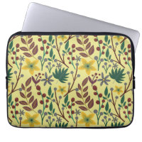 Floral seamless pattern flowers, leaves, branches