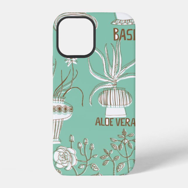 Floral seamless pattern iPhone case (Back)