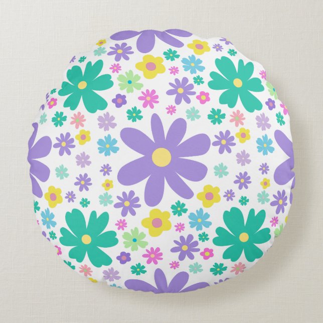 Floral Seamless Pattern Pillow (Front)
