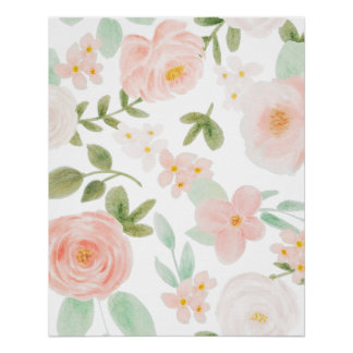 FLORAL SEAMLESS PATTERN POSTER