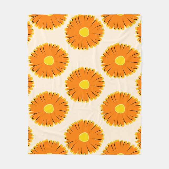 Floral seamless pattern. seamless pattern with the fleece blanket (Front)