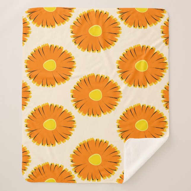 Floral seamless pattern. seamless pattern with the sherpa blanket (Front)