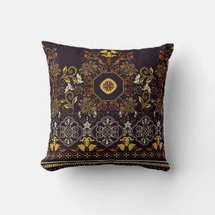 Floral seamless pattern. Vintage indian decorative Cushion