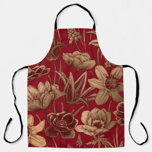 Floral seamless pattern. Vintage spring background Apron