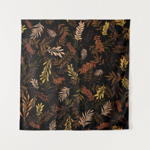 Floral seamless pattern with leaves. Seamless patt Tapestry