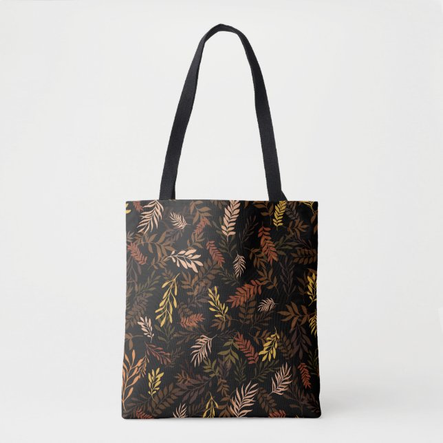 Floral seamless pattern with leaves. Seamless patt Tote Bag (Front)