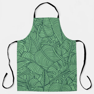 Floral seamless pattern with leaves. tropical back apron