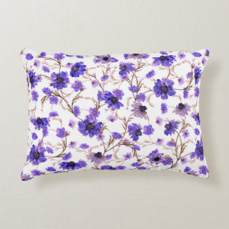 Floral seamless pattern with marigold flowers decorative cushion