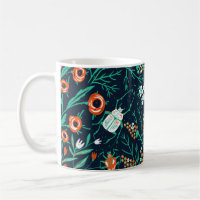 floral seamless pattern with summer blooms and co