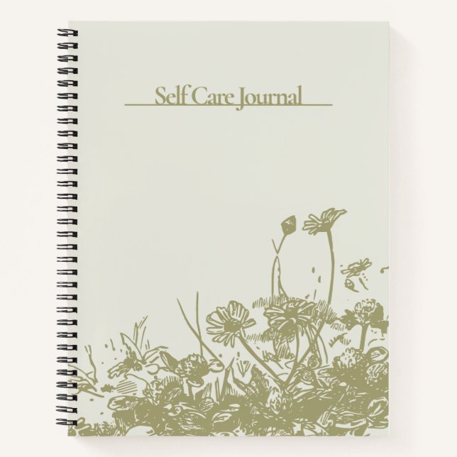 Floral Self Care Bullet Journal  (Front)