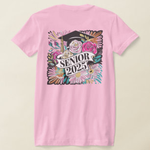Floral Senior 2025 Fitted T-shirt