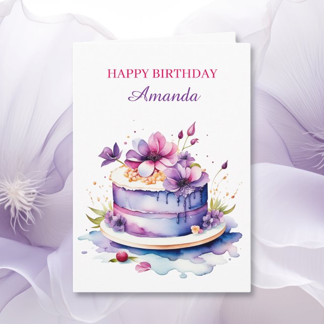 Floral Sentimental Personalised Birthday for Her Card (Creator Uploaded)