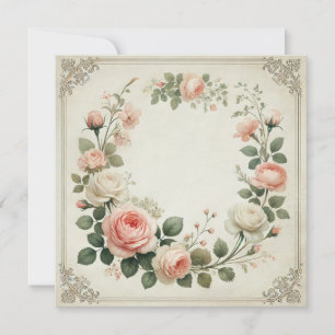 Floral Serenity Birthday Invitation