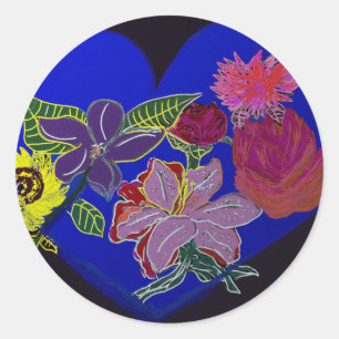 Floral Sessions  Classic Round Sticker