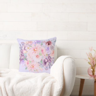 Floral Shabby Chic Pink Vintage Cushion