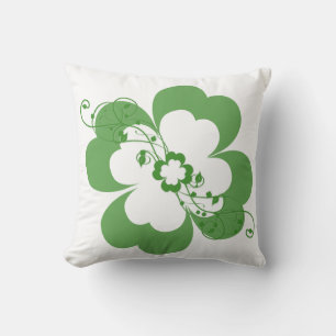 Floral Shamrocks Pillow