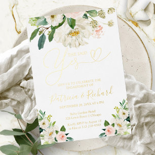 Floral She Said Yes Engagement Party
