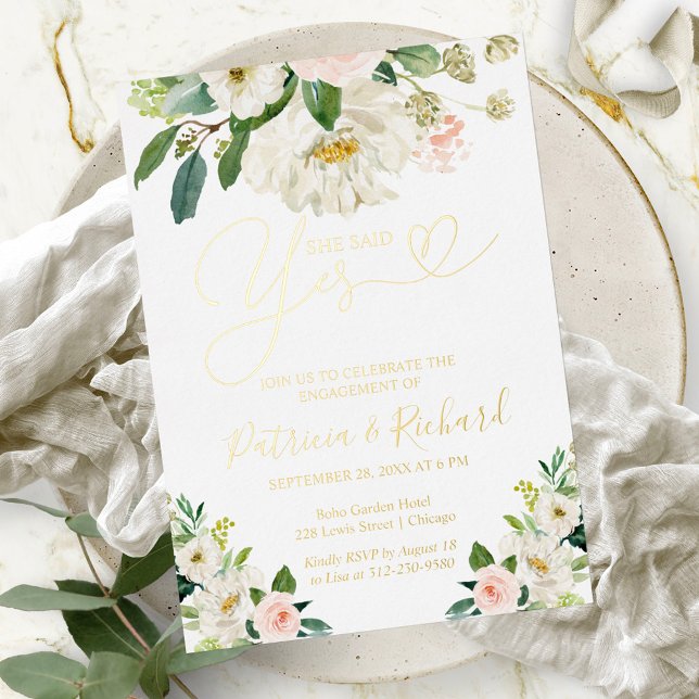 Floral She Said Yes Engagement Party (Creator Uploaded)
