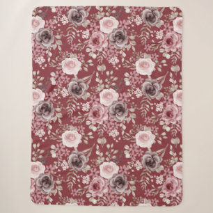 Floral Sherpa Blanket