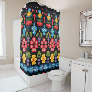 floral shower curtain