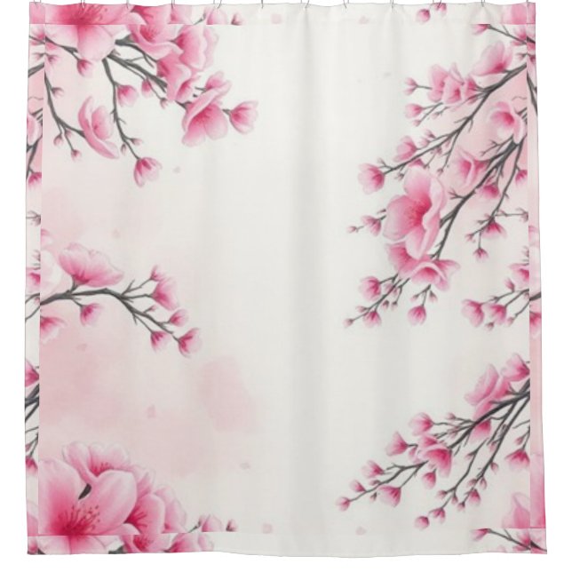 Floral Shower Curtain (Front)