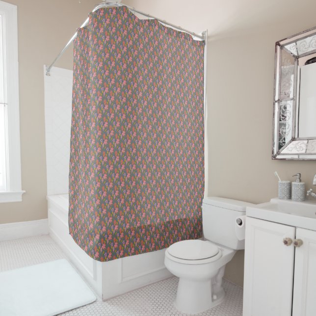 Floral Shower Curtains (In Situ)