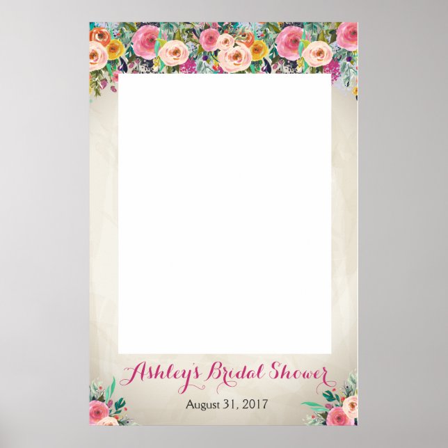 Floral shower Photo Prob Poster (Front)