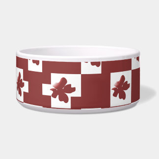 Floral silhouette pattern.