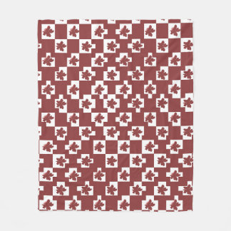 Floral silhouette pattern. fleece blanket