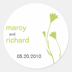 Floral Silhouette Sticker