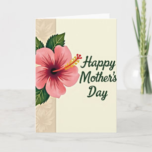 Floral Silhouettes Mothers Day Card