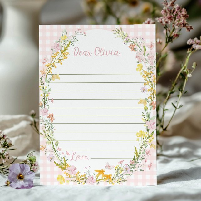 Floral Silly Goose Time Capsule Note Message Card (Creator Uploaded)