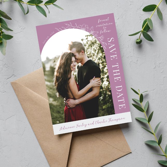 Floral Simplicity 1 Lavender Save The Date (Creator Uploaded)