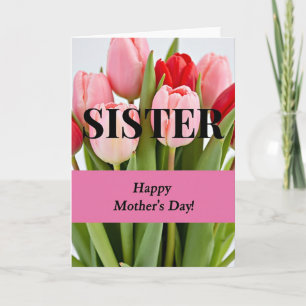 Floral Sisters Day Wish Card