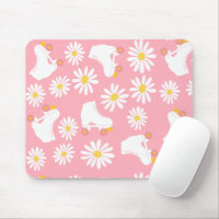 Floral Skates Roller Skating Pattern Pink