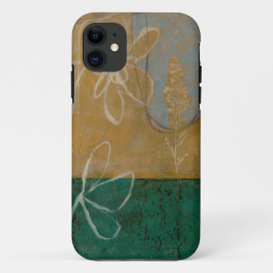 Floral Sketch with Wildflower and Plants iPhone 11 Case