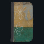 Floral Sketch with Wildflower and Plants Samsung S4 Wallet Case<br><div class="desc">A lot is going on in this painting by Jennifer Goldberger. A floral sketch takes centre stage,  and small trees make up the background. Fans of Eugene Delacroix and Edward Hopper may want to purchase this piece!</div>