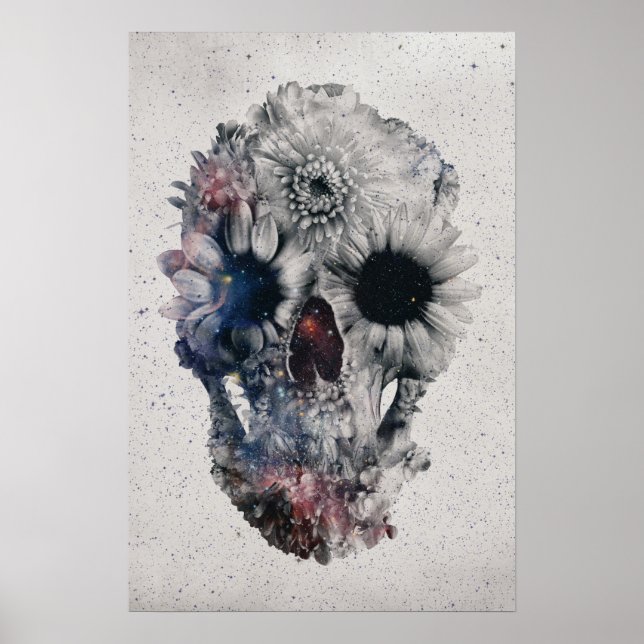 Floral Skull 2 Poster (Front)