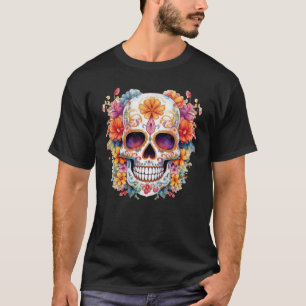 Floral Skull 6 T-Shirt
