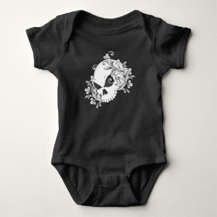 Floral Skull Baby Bodysuit