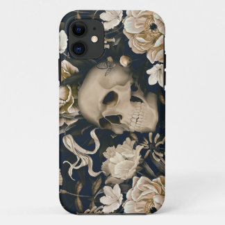 floral skull iPhone 11 case