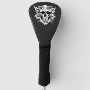 Floral Skull Golf Head Cover