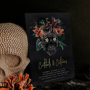 Floral Skull Halloween Cocktails & Costumes Party