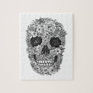 Floral Skull Jigsaw Puzzle