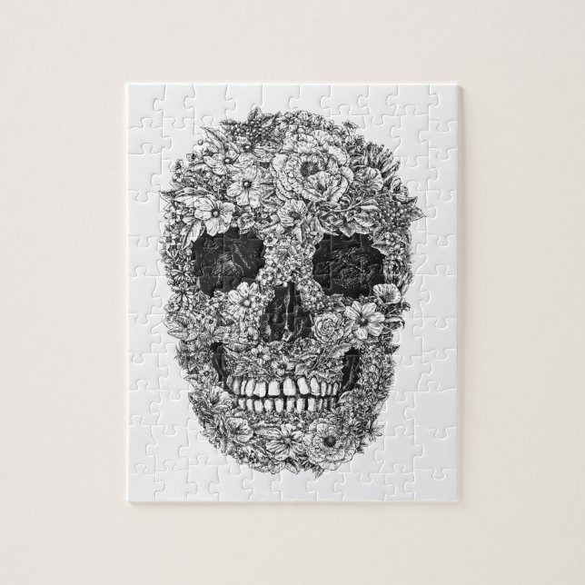 Floral Skull Jigsaw Puzzle (Vertical)