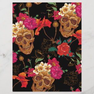 floral Skulls