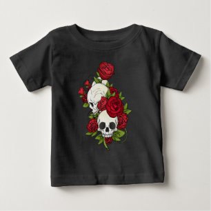 Floral Skulls Dia de los Muertos Shirt