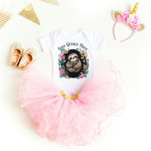 Floral Sloth Love Grows Here